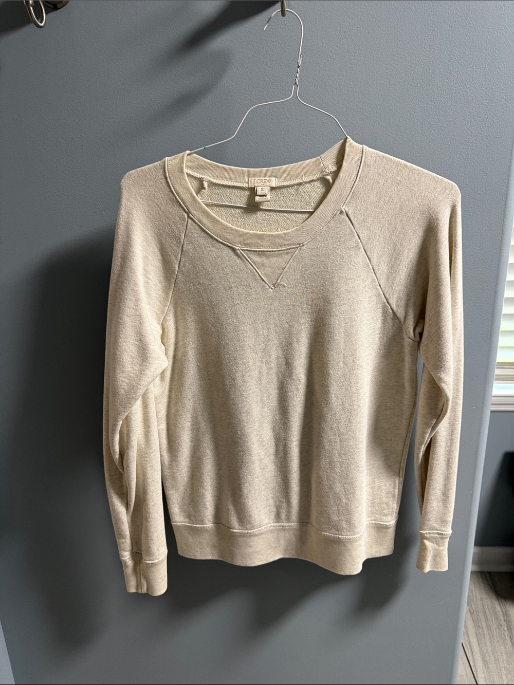 JCrew Long Sleeve Crewneck Sweater - Cream